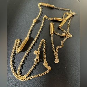 David Yurman Barrels Long Station Necklace with Diamonds in 18k Gold